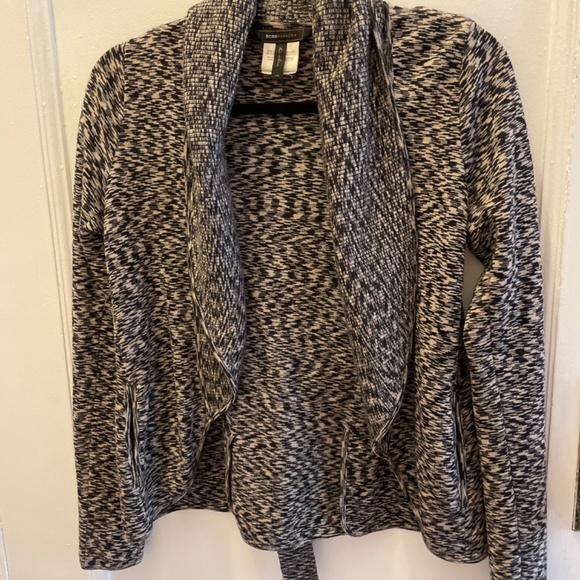 BCBG MaxAzria Wool Tie Front Cardigan - Picture 3 of 6
